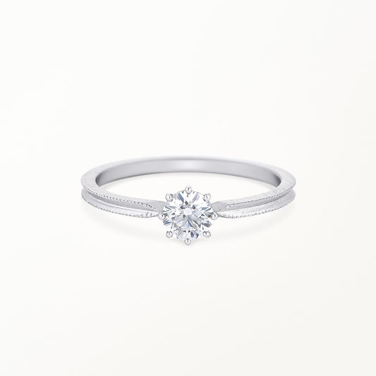 Bague solitaire round