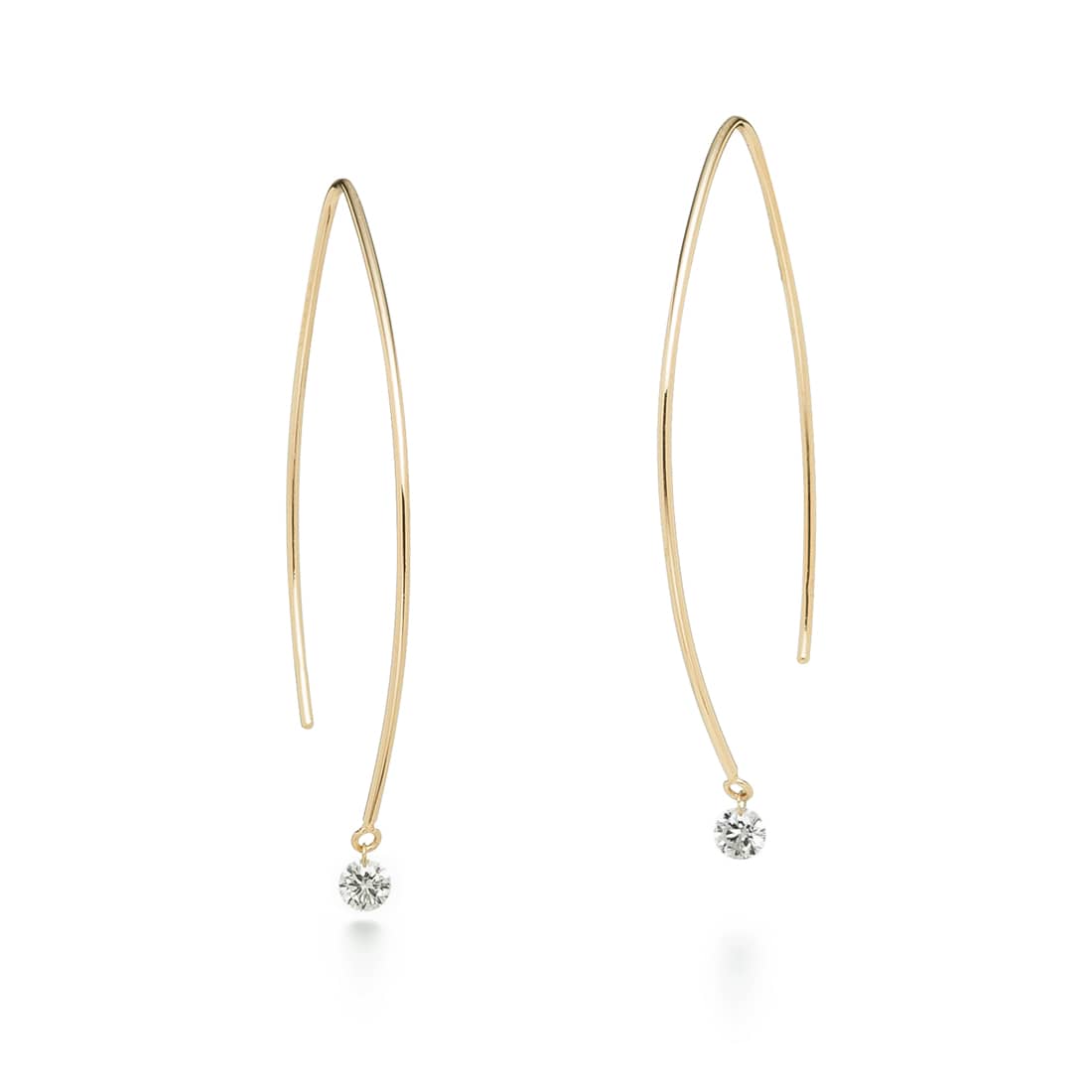 bare leaf earrings